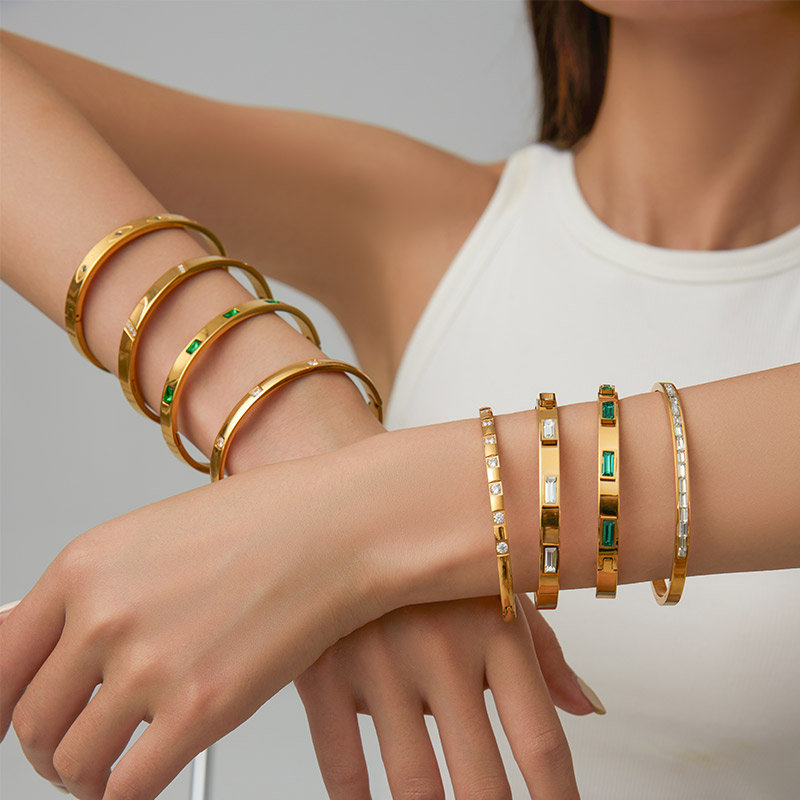 OEM ODM Inlaid Bracelets In Various Colors: Colorful Jewellery Masterpieces B2321