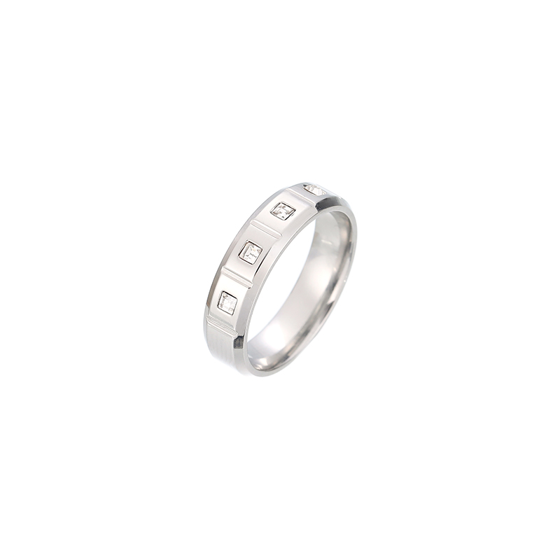 ODM OEM Price Gold Round Pearl Square Rings Factory R673