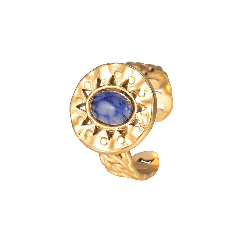 ODM OEM Price Gold Round Pearl Square Rings Factory R639