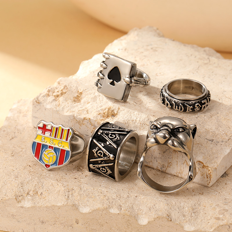 Stainless Steel Men's Rings Rust Free Factory Direct Wholesale Customizable
