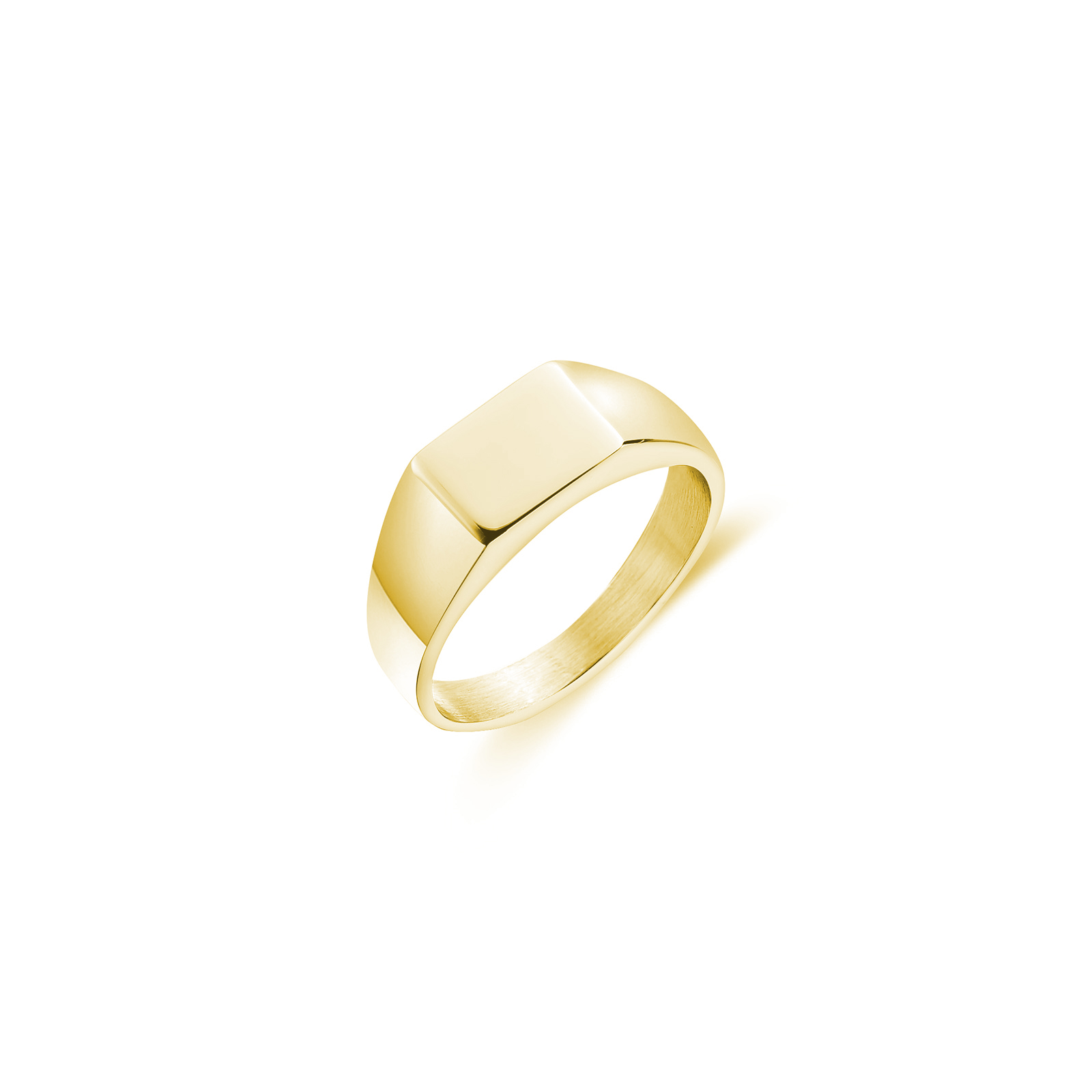 Wholesale Custom Vintage Simple Men's Stainless Steel Square Ring