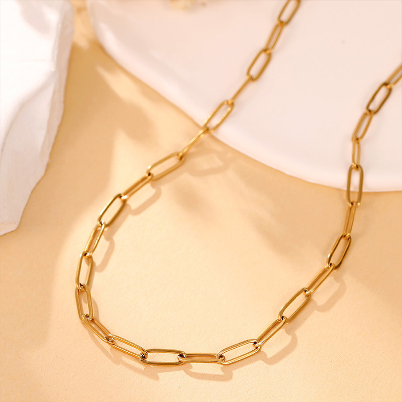 Factory wholesale stainless steel paper clip chain