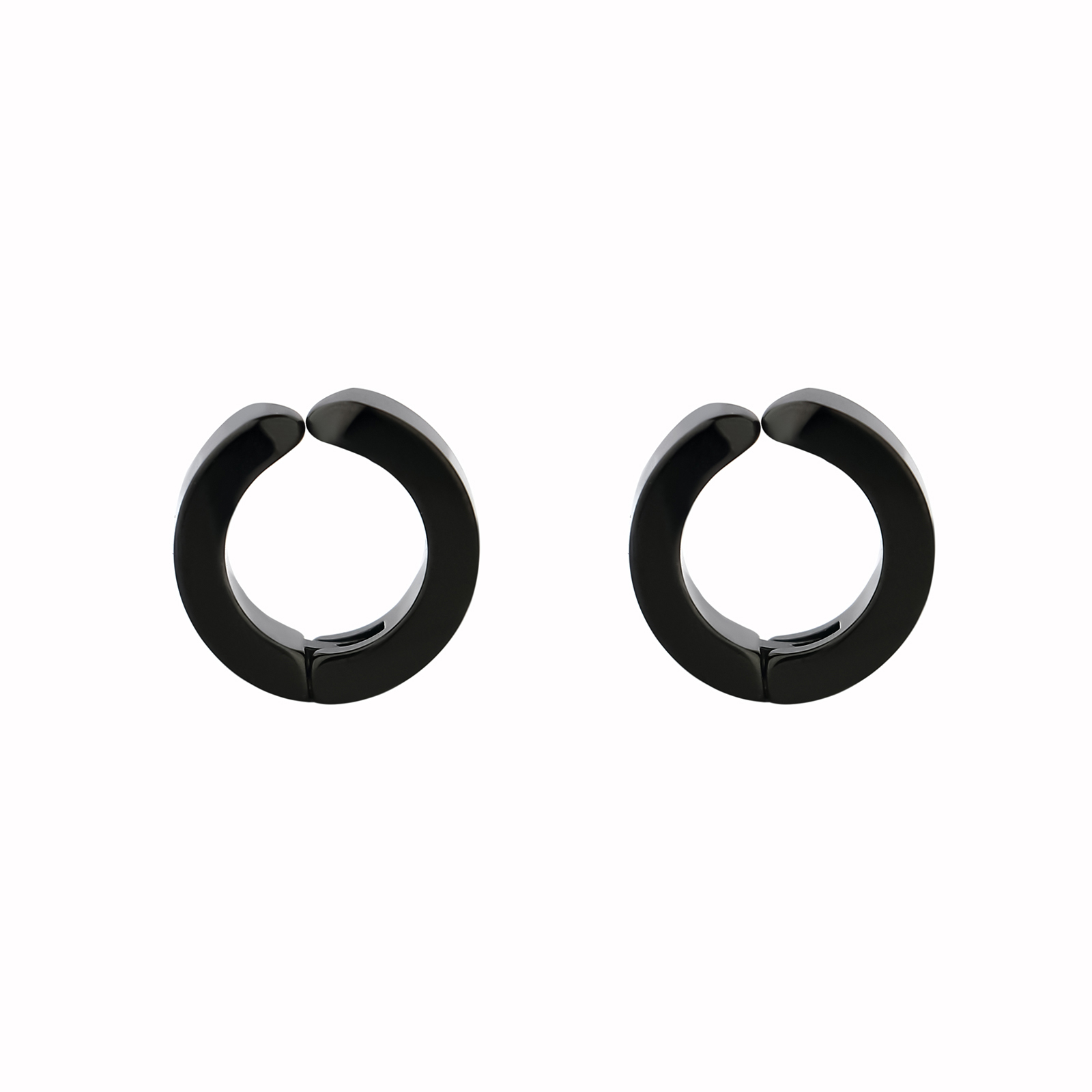 Non-Tarnish Trendy Titanium Ear Bone Clip Colorful  Earrings Round Shape Anti-Allergy