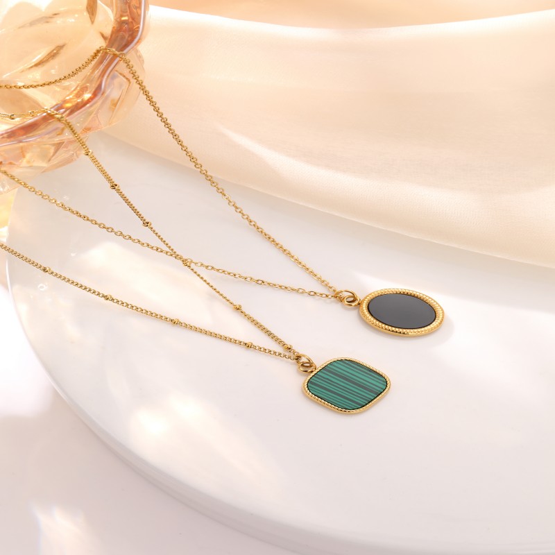 Factory geometric sticky shell pendant necklace series
