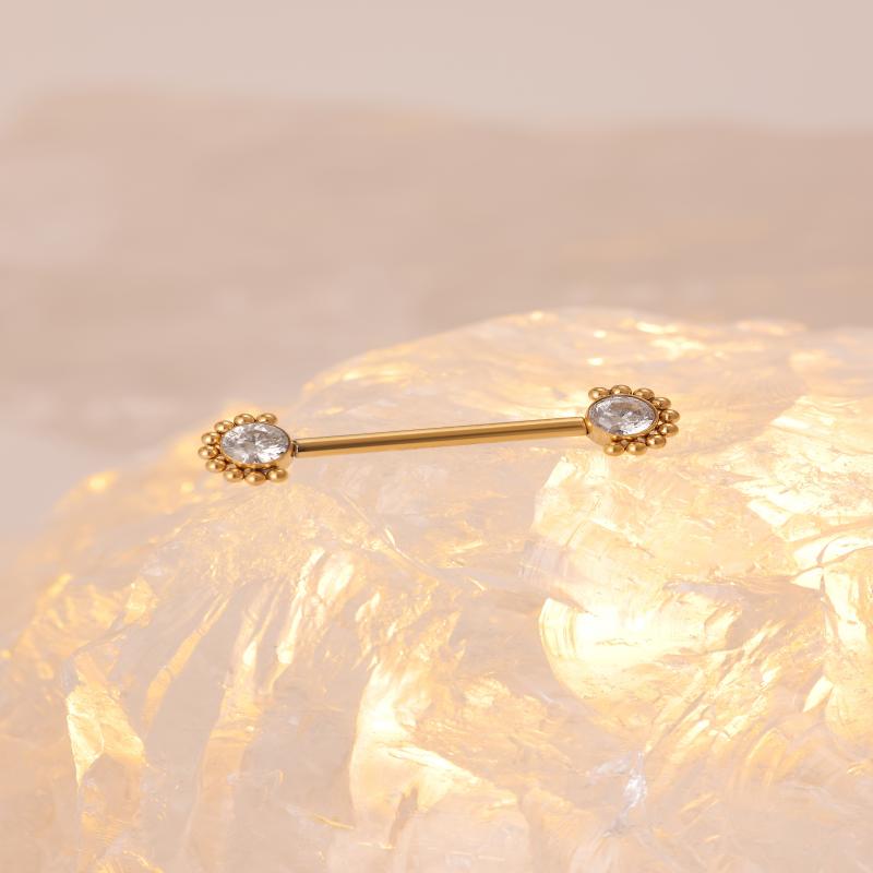  New arrival body jewelry navel piercing with big zircon
