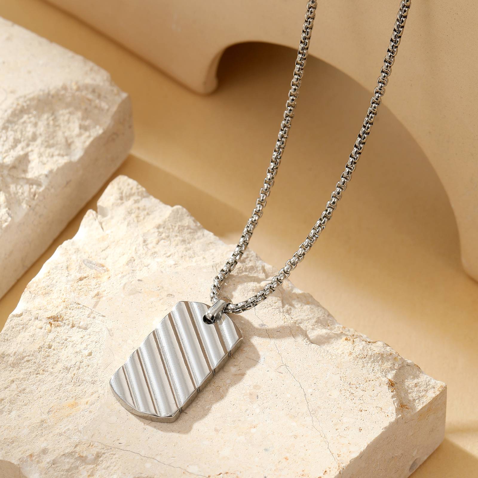 Customizable latest dog tag multicolored pendant necklace